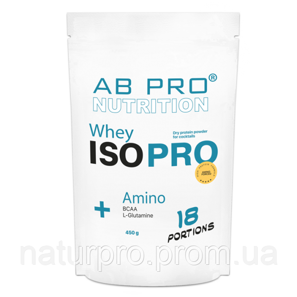 Протеїн ізолят AB PRO ISO Whey PRO+ Amino 450 г Манго
