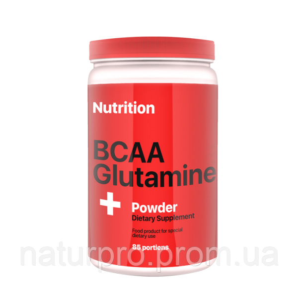 Амінокислота AB PRO BCAA + Glutamine Powder 1000 г Полуниця