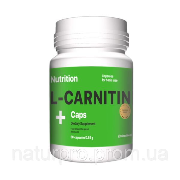 Жіросжігателя L-Карнітин EntherMeal L-Carnitine 60 капсул
