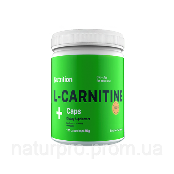 Жіросжігателя L-Карнітин EntherMeal L-Carnitine в капсулах 120 капсул