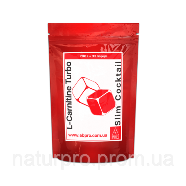 Жіросжігателя AB PRO L-CARNITINE TURBO SLIM COCKTAIL 200 г Ананас