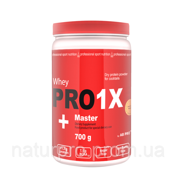 Протеїн AB PRO високобілковий 78% протеїни PRO 1X Whey MASTER 700 г Банан