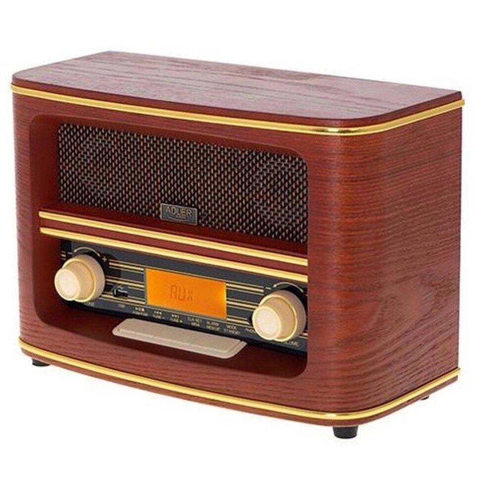 Радіо ретро Adler AD 1187 РК дисплей, FM, Bluetooth, USB, Годинник, Будильник