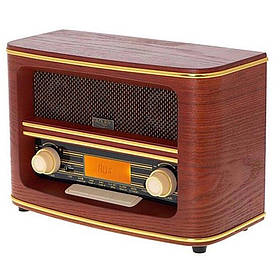 Радіо ретро Adler AD 1187 РК дисплей, FM, Bluetooth, USB, Годинник, Будильник