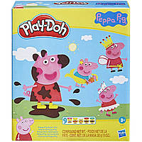 Пластилин Play-Doh Peppa Pig Игровой набор для лепки Плей До Свинка Пеппа Hasbro