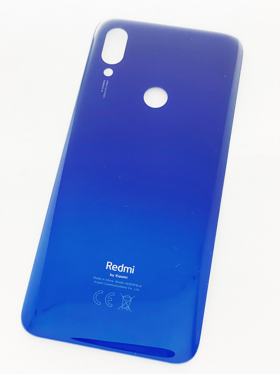Задня кришка для Xiaomi Redmi 7, синя, Comet Blue, оригінал (Китай), фото 1