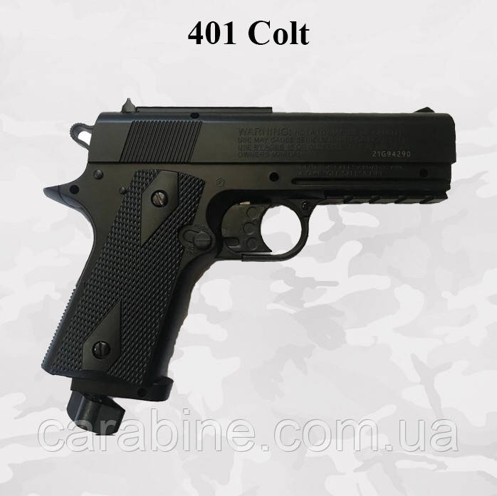 Пневматичний пістолет Win Gun 401 Colt газобалонний CO2, фото 1