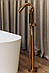 Кран змішувач для ванни підлоговий окремо стоїть Brone Villaggio BRIGHT GOLD, фото 2