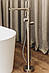 Кран змішувач для ванни підлоговий окремо стоїть Brone Solare BRUSHED NICKEL, фото 2