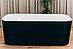 Отдельностоящая Ванна BRONE Superiore BLACK акрилова 175*80*65cm, фото 3
