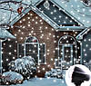 Лазерний проектор для вулиці новорічний XL-809 Лазер вуличний сніжинки для будинку Прожектор сніжинок Білий, фото 3