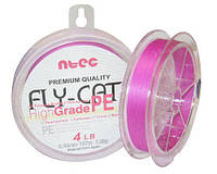 Шнур Ntec FlyCat Pink 137м 0.08мм 1.8кг