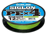 Шнур Sunline Siglon PE x4 150m салатный #0.5/0.121 8lb/3.3kg