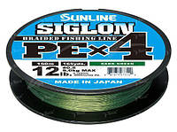 Шнур Sunline Siglon PE x4 300m темно-зеленый #1.0/0.171 16lb/7.7kg