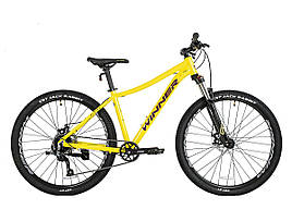 Велосипед жіночий Winner ALPINA (1x8) жовтий 2022 колеса 27,5" розмір 14,5"
