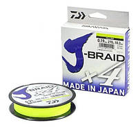 Шнур Daiwa J-Braid x4 Yellow 135m #0.6/0.10mm 3.8kg