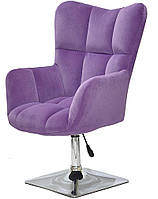 Лаунж крісло Oliver 4CH-Base пурпуровий В-1013 хромована квадратна опора, з регулюванням висоти, фото 2