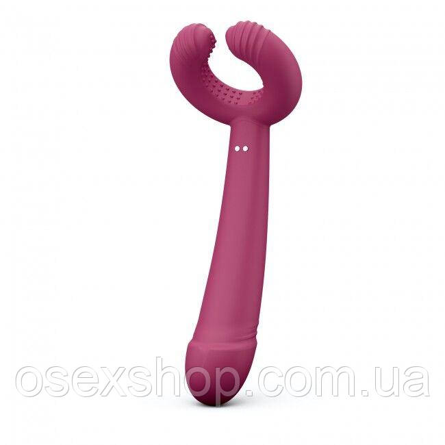 Вібратор для пар Love To Love PLEASE ME — PLUM STAR з трьома моторами, гнучкий, фото 1