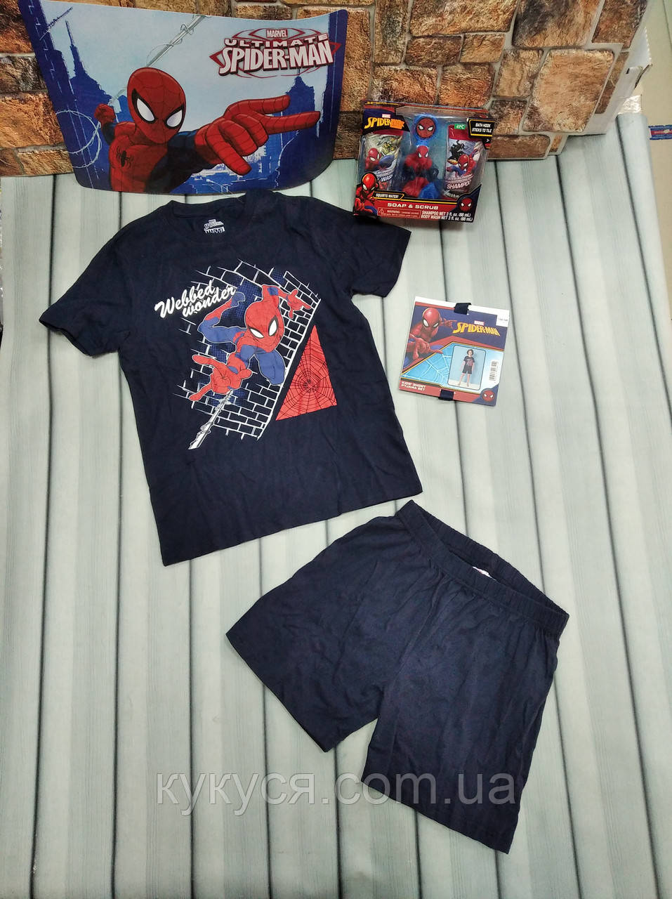 Піжама з шортами на хлопчика Spider-Man Спайдермен