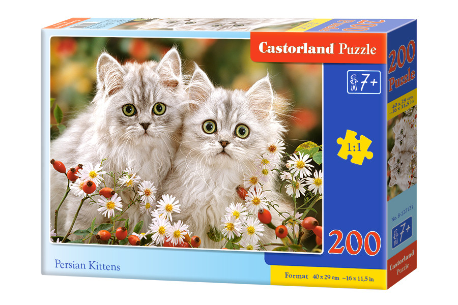 Пазли 200 елементів Перські кошенята (B-222131), Castorland
