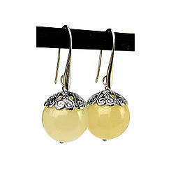 Онікс. Сережки з натурального каменю.