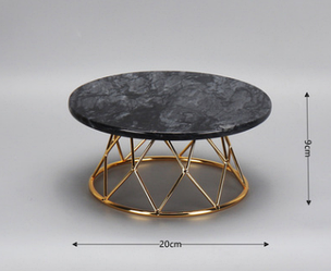 Мармурова фруктовниця. Модель RD-5382 20х9 см, Чорний