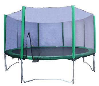Батут KIDIGO 304 див. з сіткою і сходами (90001)