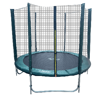 Батут KIDIGO 244 см з сіткою і сходами (61058)