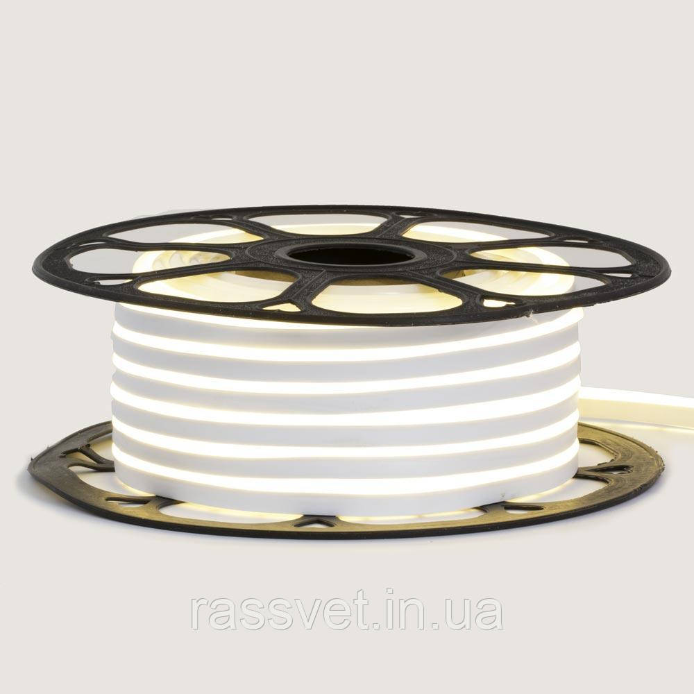 Неонова світлодіодна стрічка біла 12V smd2835 120LED/m 6W/m pvc 8*16 IP65, 1м