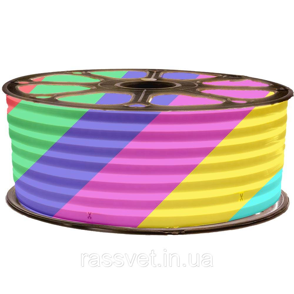 Світлодіодний неон 12В RGB 6*12mm 96led/m AVT smd4040 12W/m IP65, 1м