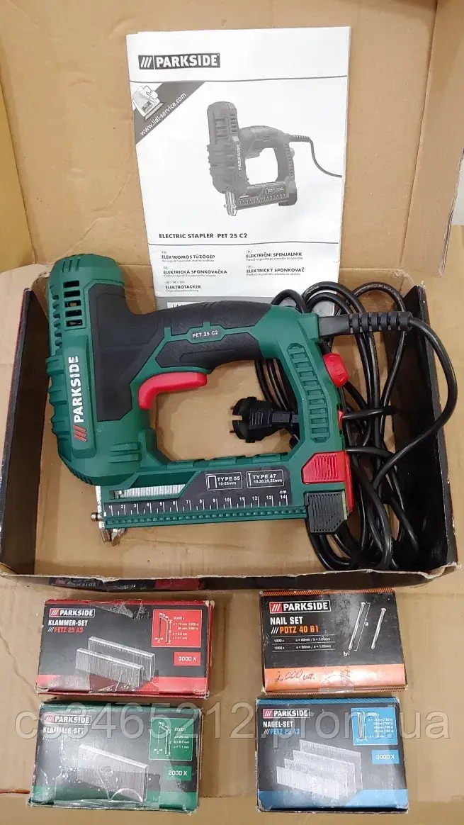 Parkside electric stapler pet 25 cheap c2