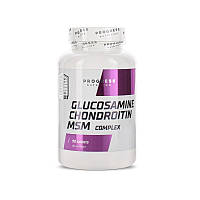 Для суставов и связок Progress Nutrition Glucosamine Chondroitin MSM 90 таблеток