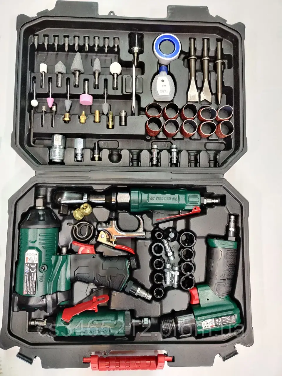 Набір пневмоінструменту з Німеччини Parkside 71, оригінальний набір інструмету парксайд 71шт. елементів - фото 1 - id-p1516771588