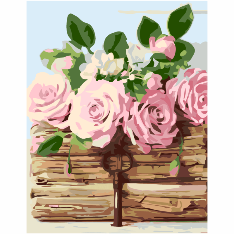 Картина за номерами Rosa Start "Троянди на книзі" 35 х 45 см.