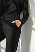 Брючний жіночий костюм 410" Розміри 44,46,48,50. чорн, фото 6