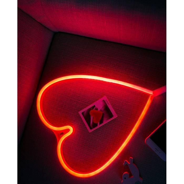 Неоновий світильник LED Lights heart Декоративна LED серце ялинка для прикраси і дизайну інтер'єру
