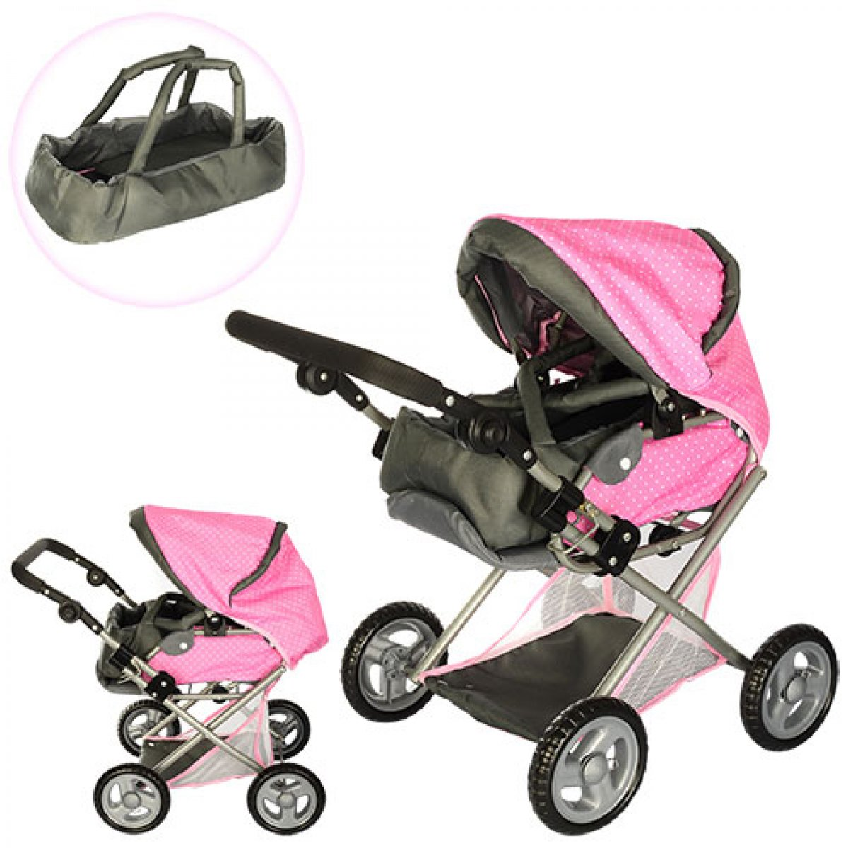 Дитяча коляска для ляльок Melogo 65826 Pink
