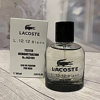 Тестер Мужская туалетная вода Eau de Lacoste L.12.12 Blanc / Лакост О Де Л.12.12 Бланк белые / 60 ml