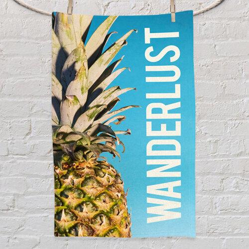Рушник маленьке з принтом Wanderlust pineapple