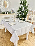 Скатертина двостороння водовідштовхуюча 140 х 140 см., Новорічна, фото 7