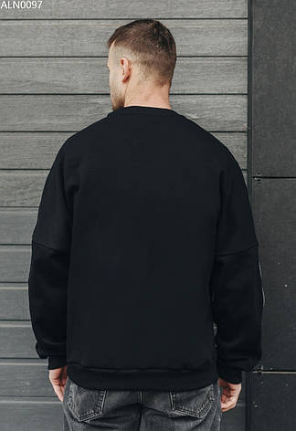 Свитшот мужской Staff black logo oversize fleece чёрный ALN0097 XS, 44 L, 50, фото 2