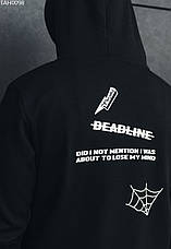 Толстовка чоловіча тепла Staff deadline fleece чорний TAH0098, фото 3