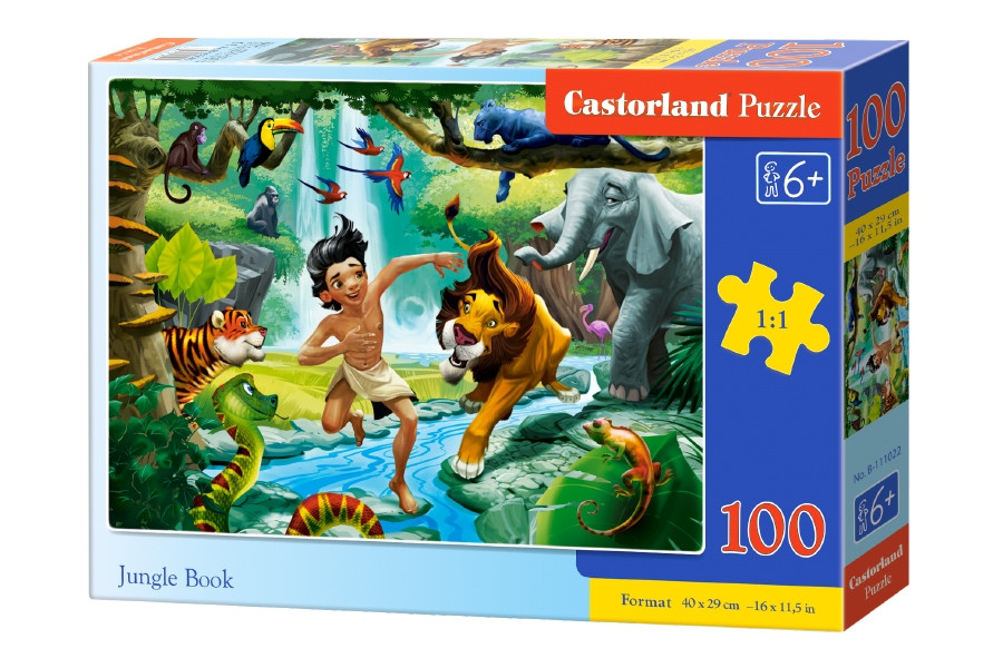 Пазли 100 елементів "Книга джунглів", B~111022 | Castorland
