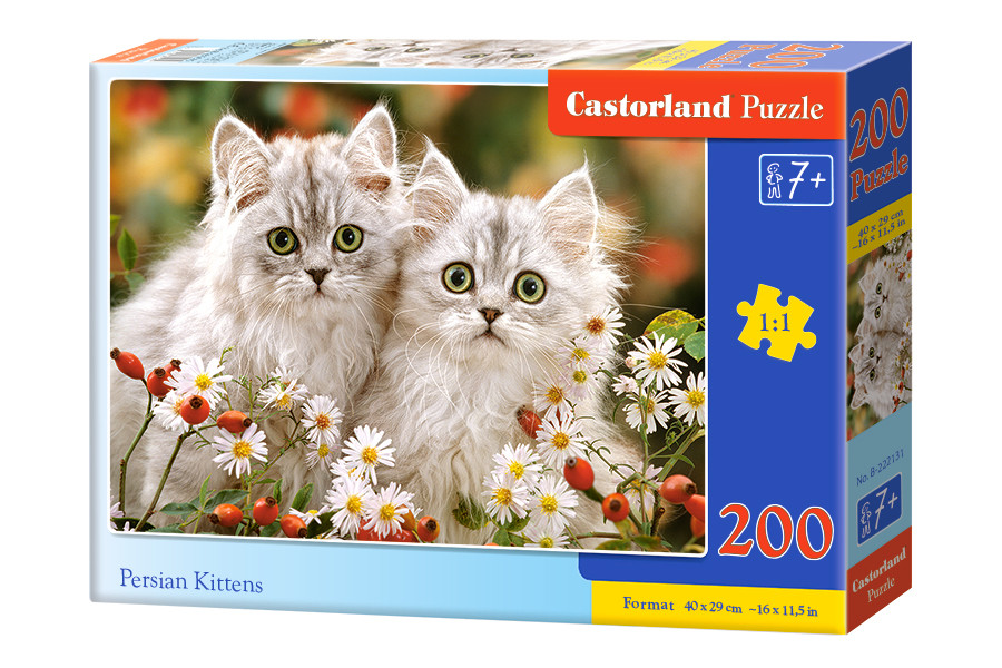 Пазли 200 елементів Персидські кошенята (B-222131), Castorland