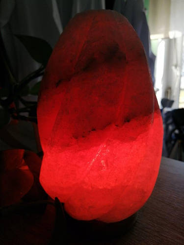 Купить Соляная лампа ночник Пламя красная + в комплекте лампочка любого ...