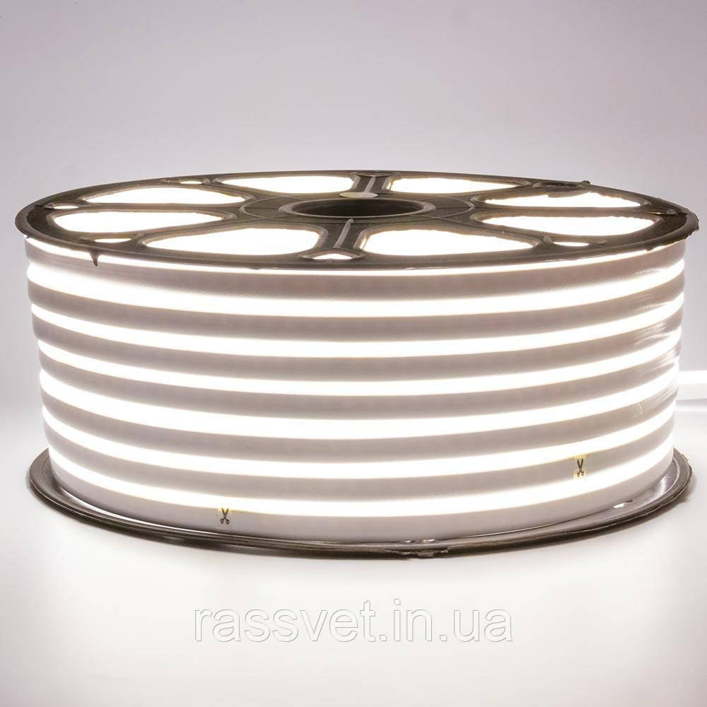 Неонова світлодіодна стрічка біла 220V smd2835 120LED/m 12W/m IP65, 1м
