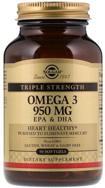 Solgar Triple Strength Omega-3 (EPA & DHA 950 MG 50 softgels