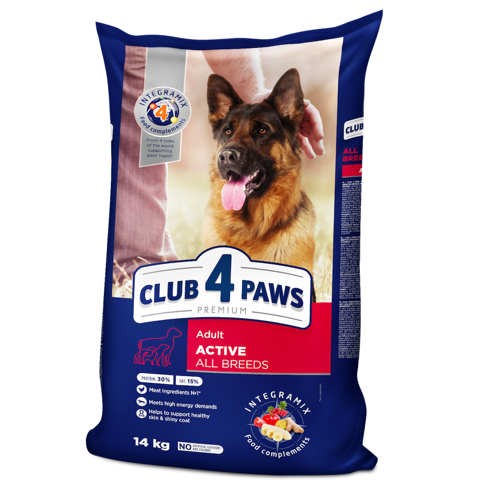 Клуб 4 Лапи Premium Актив для собак усіх порід 14 кг