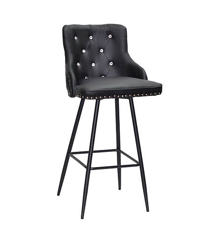Барний стілець Olimp+SV Bar 75-ML еко шкіра, чорний, фото 2