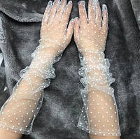 Довгі весільні рукавички